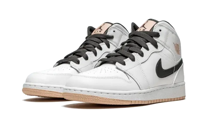 Air Jordan 1 Mid White Arctic Orange (GS)