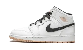 Air Jordan 1 Mid White Arctic Orange (GS)