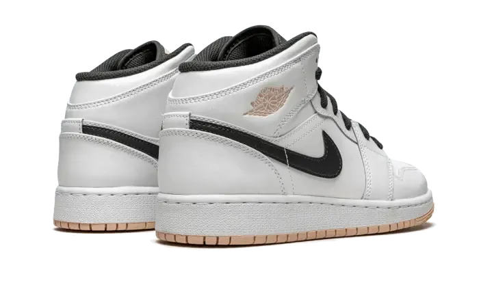 Air Jordan 1 Mid White Arctic Orange (GS)