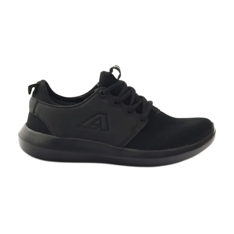 American Club American 1772 chaussures de jogging noires le noir