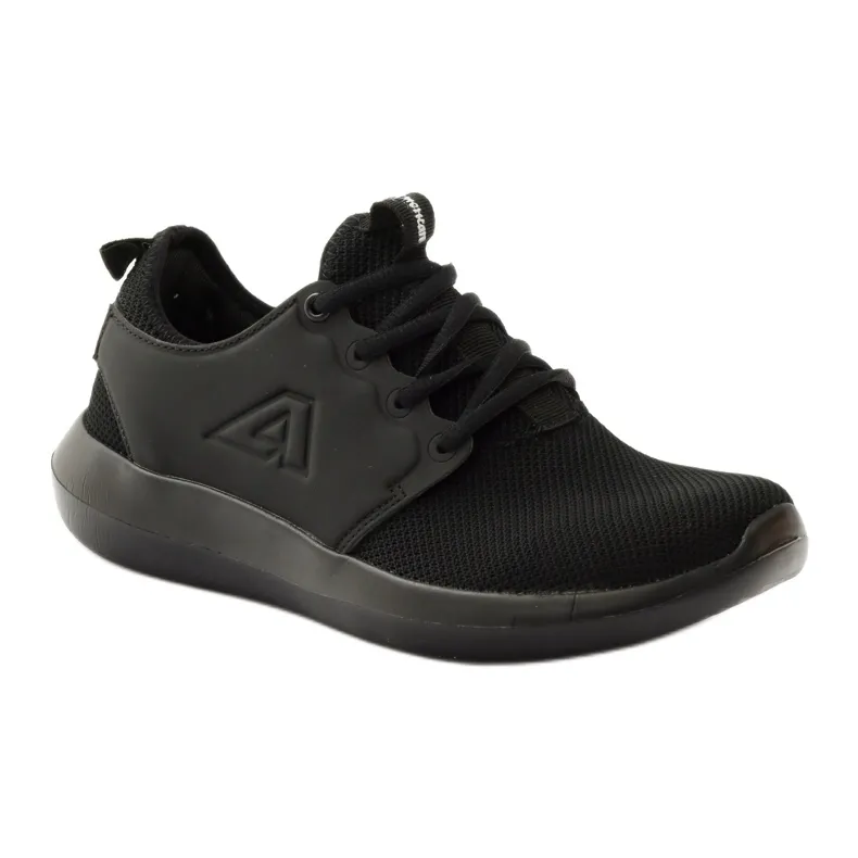 American Club American 1772 chaussures de jogging noires le noir