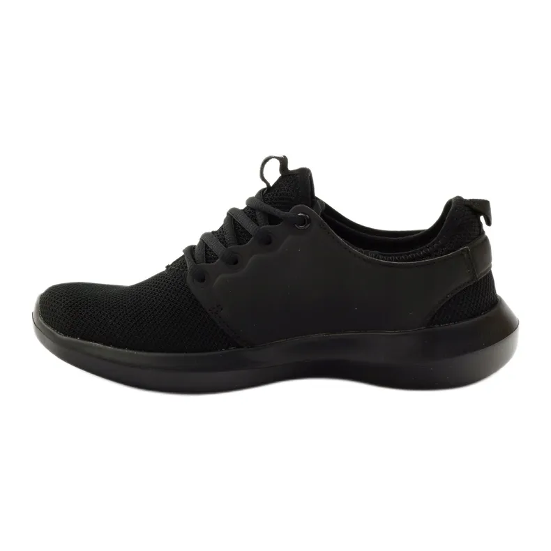 American Club American 1772 chaussures de jogging noires le noir