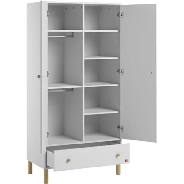 Armoire blanc/bois - Collection Tela