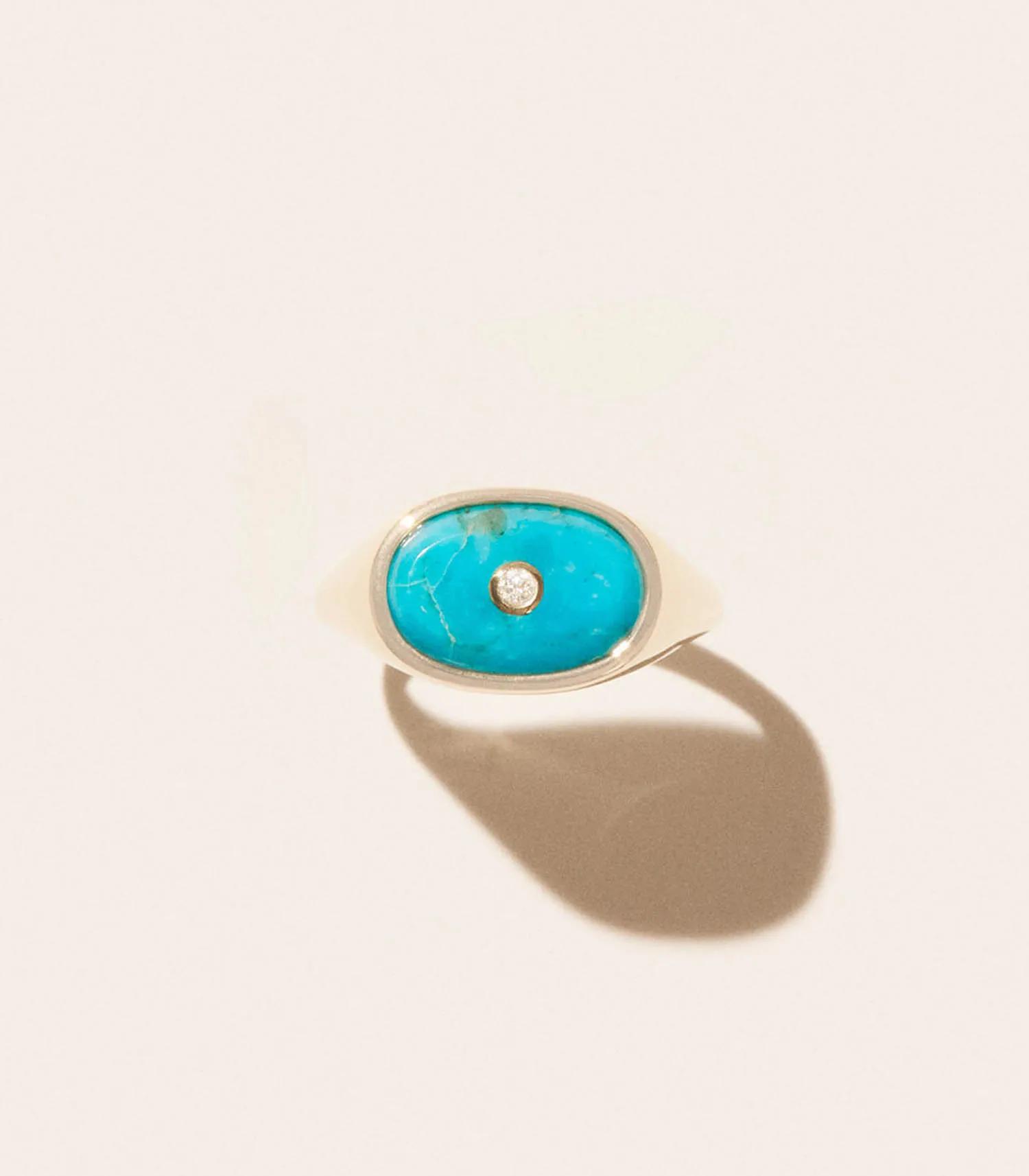 Bague Chevalière Orso Turquoise Pascale Monvoisin - Jane de Boy