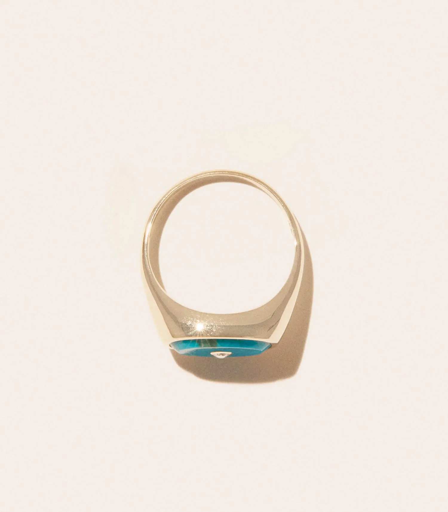 Bague Chevalière Orso Turquoise Pascale Monvoisin - Jane de Boy