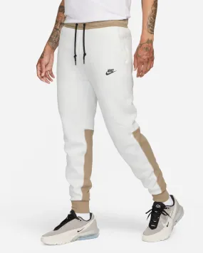 Bas de jogging Nike Sportswear Tech Fleece Beige & Blanc pour homme