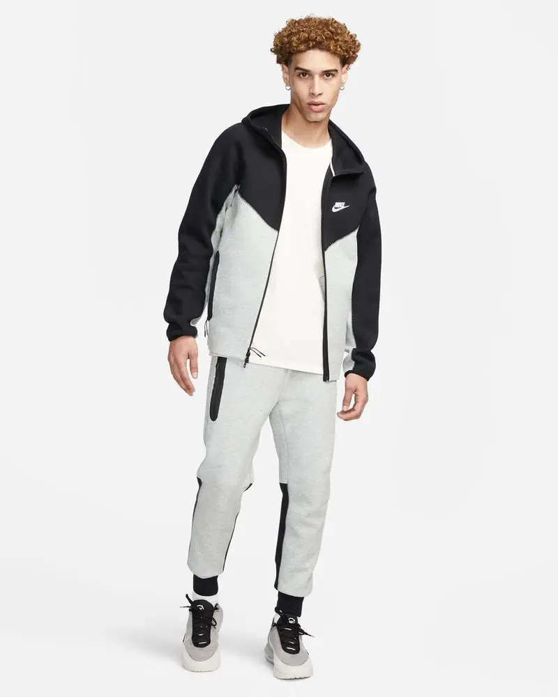 Bas de jogging Nike Sportswear Tech Fleece Gris & Noir pour homme