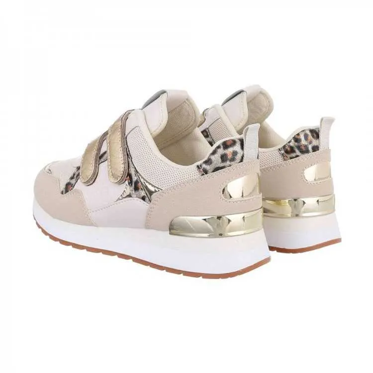 BASKET FEMME MISS LANEY BEIGE LEOPARD