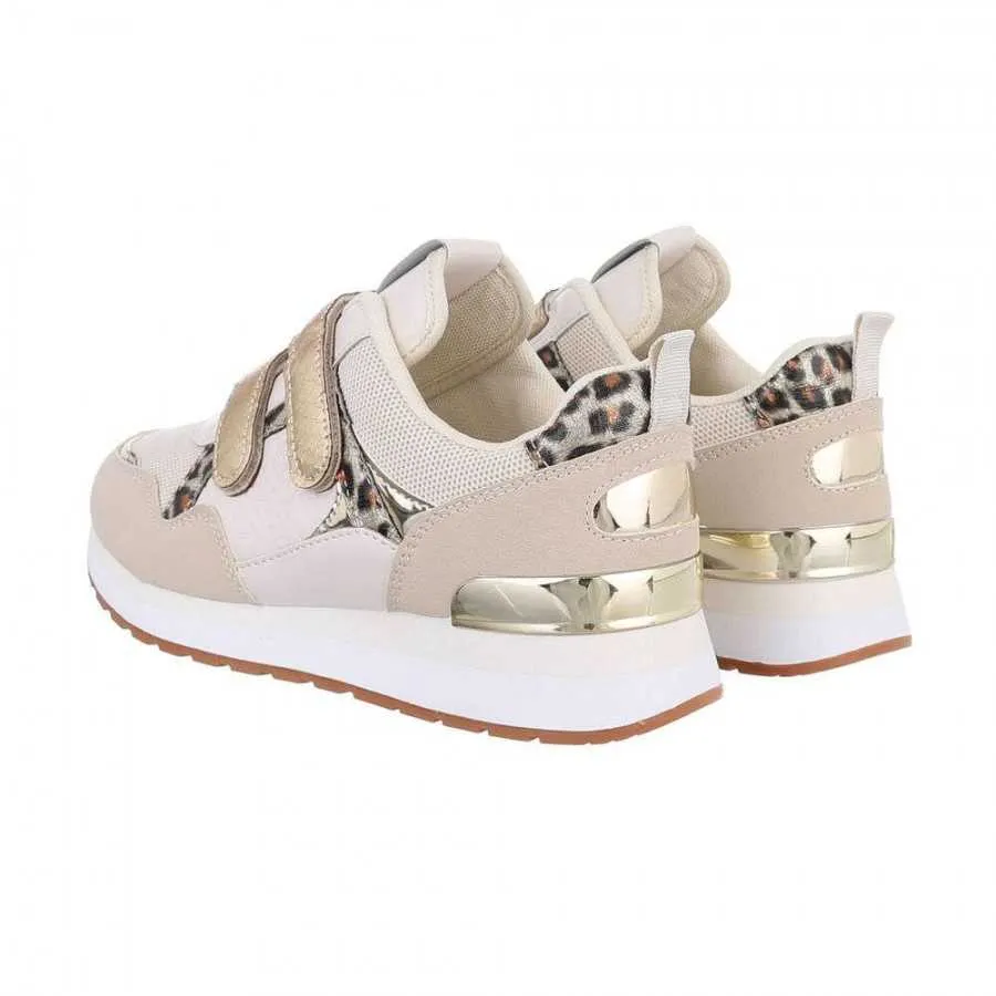 BASKET FEMME MISS LANEY BEIGE LEOPARD