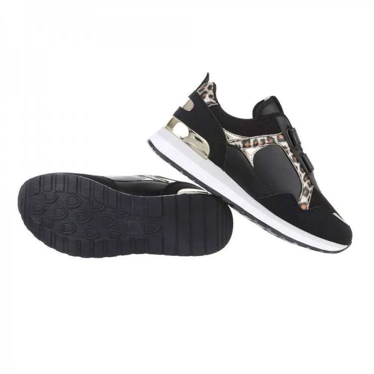 BASKET FEMME MISS LANEY NOIR LEOPARD