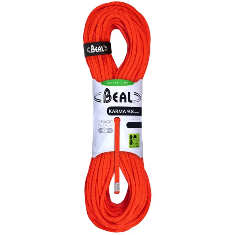 BEAL Karma 9.8mm x 70M /solid orange 2024 Corde Sangle Longe Montagne à simple