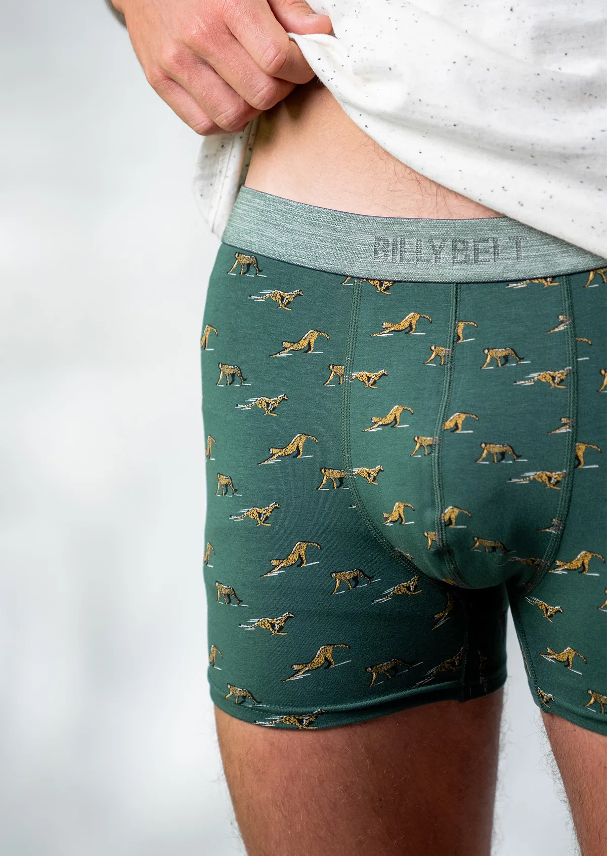 BILLYBELT  Boxer en coton biologique green wild - Vert