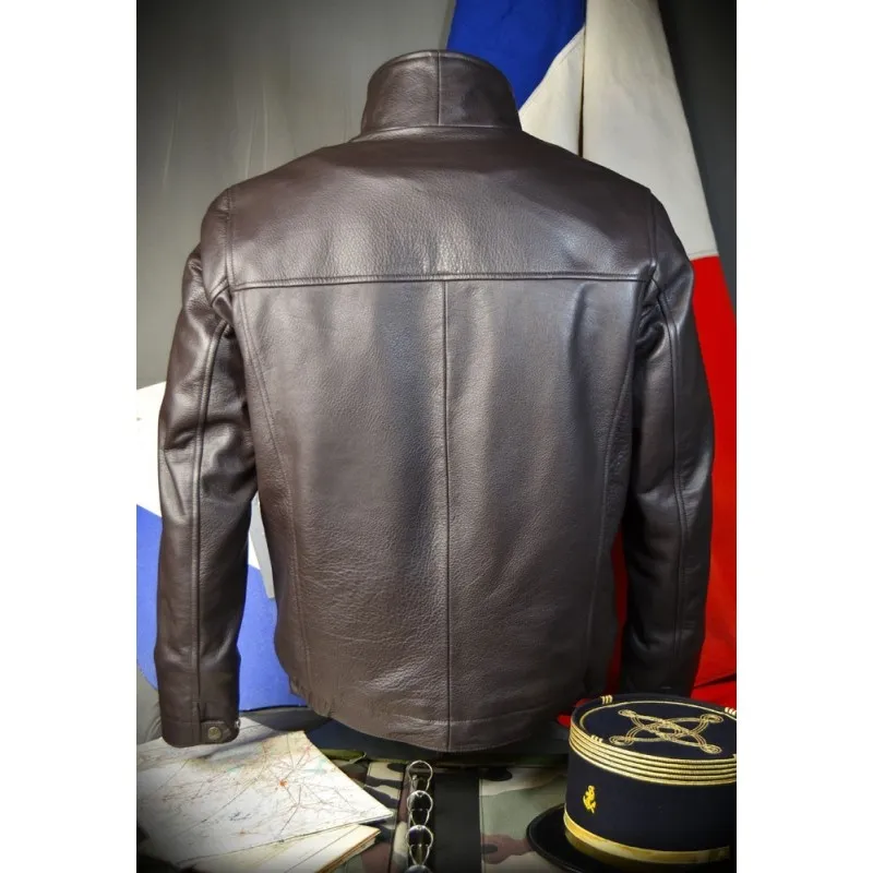 blouson cuir armée française disponible chez Doursoux