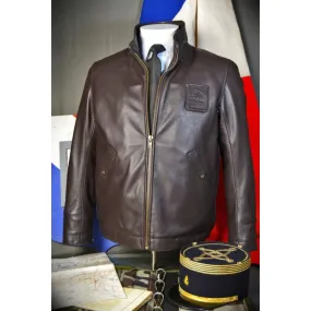 blouson cuir armée française disponible chez Doursoux