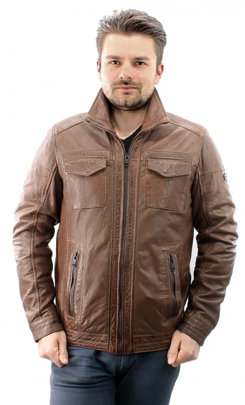 Blouson Cuir Homme Donders 52129