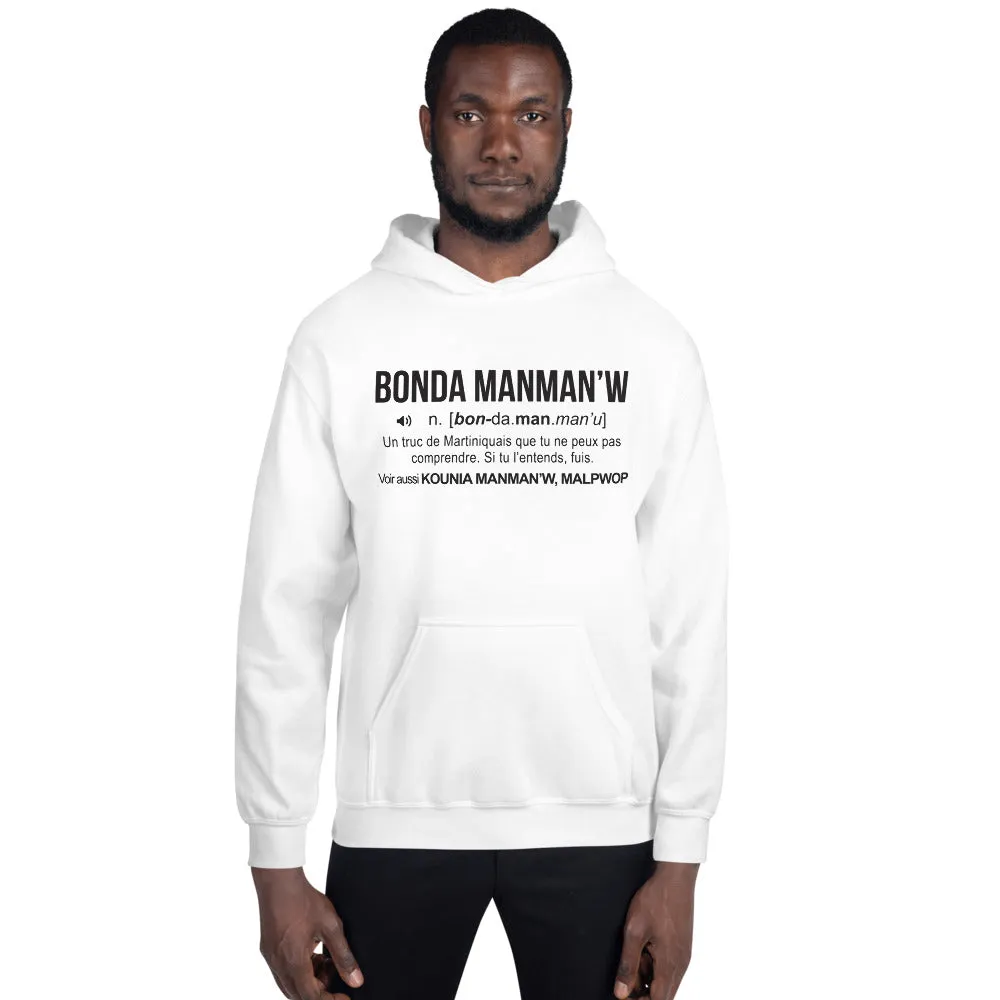 Bonda Manman'w définition humour Martinique Créole - Sweat à capuche