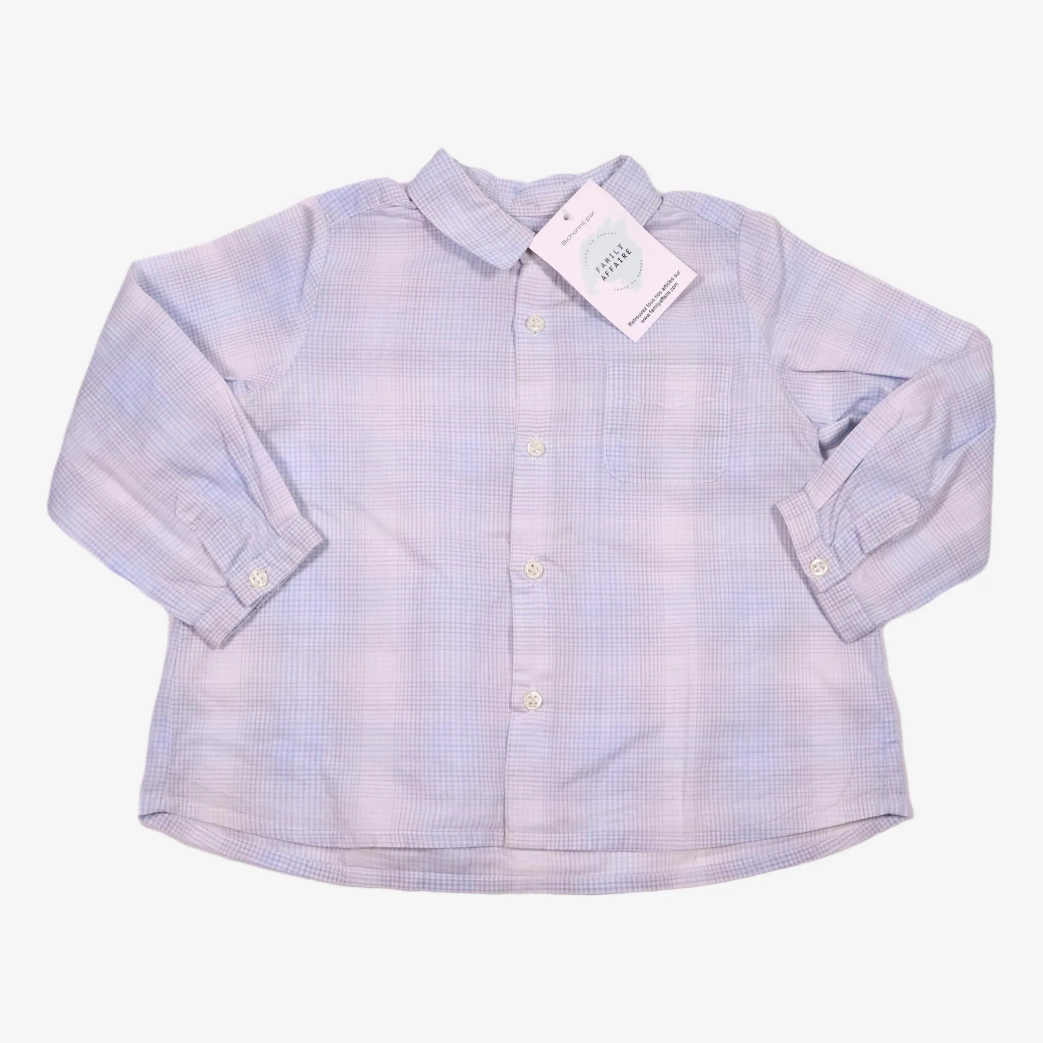 BONPOINT 2 ans chemise carreaux bleu