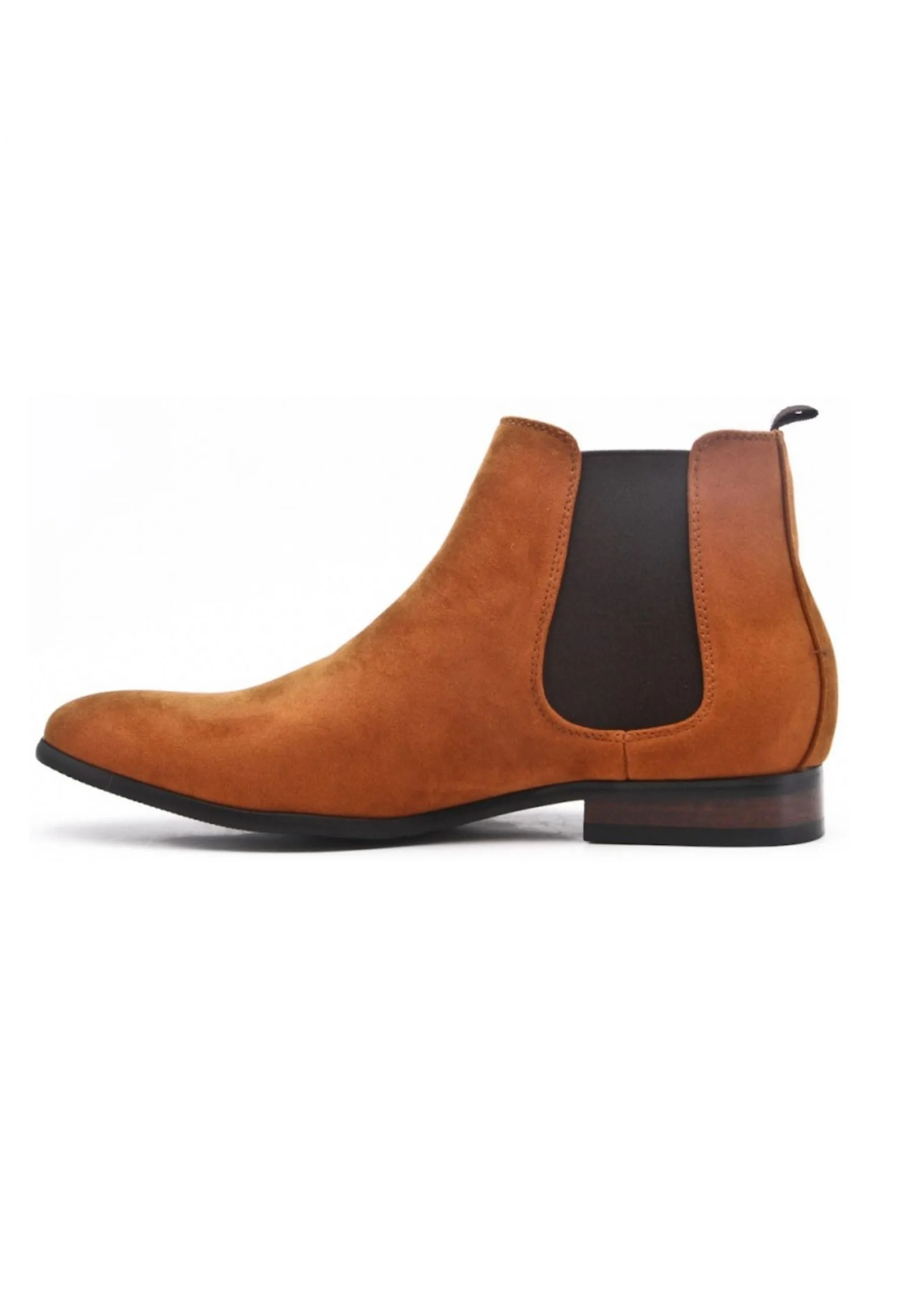 Bottines en suédine camel