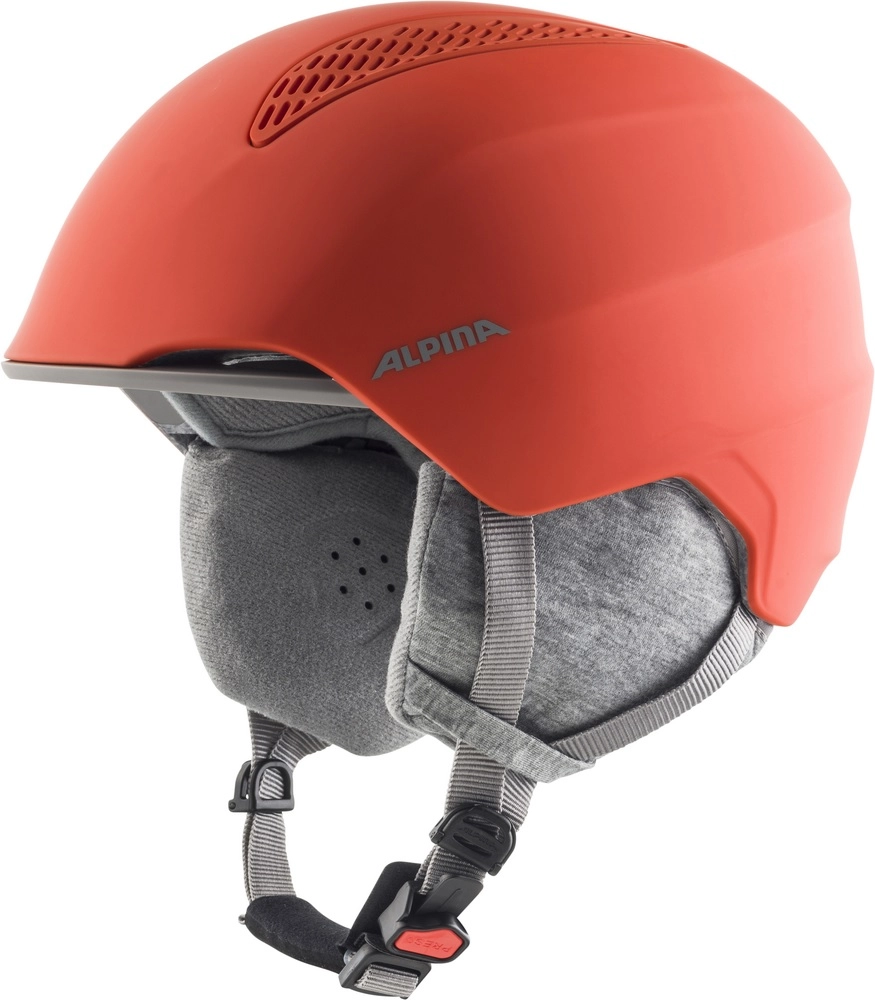 Casque de Ski Alpina Kids Grand Jr Pumpkin Orange Matt