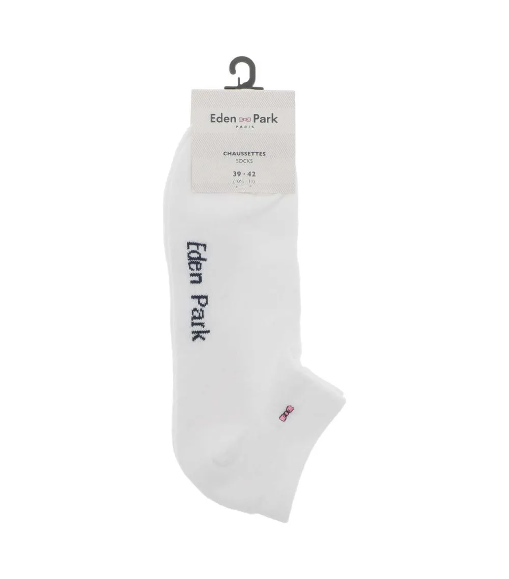 Chaussettes Eden Park en coton mélangé blanches