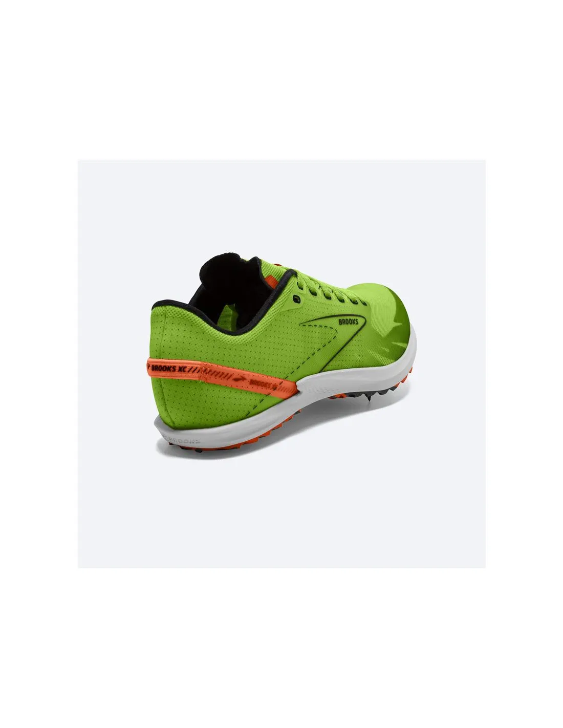 Chaussures de Running Brooks Draft XC Vert/Rouge Orange/Blanc