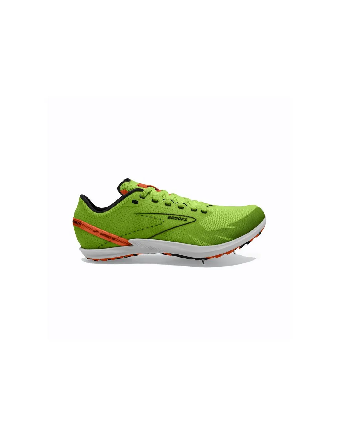 Chaussures de Running Brooks Draft XC Vert/Rouge Orange/Blanc