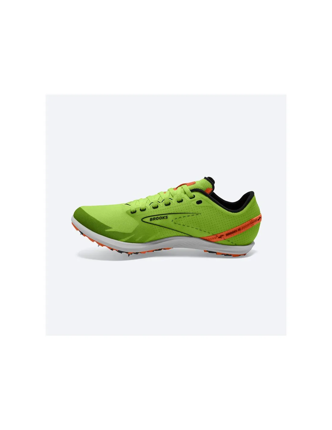 Chaussures de Running Brooks Draft XC Vert/Rouge Orange/Blanc