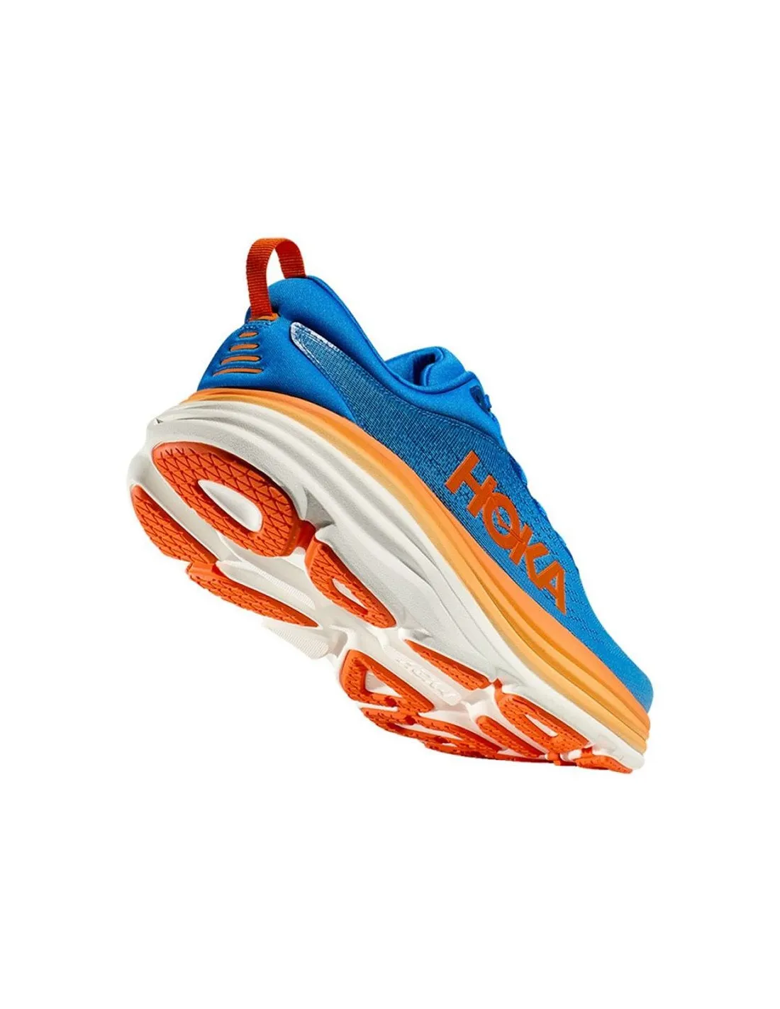 Chaussures de running Hoka Bondi 8 Sky/Orange pour hommes