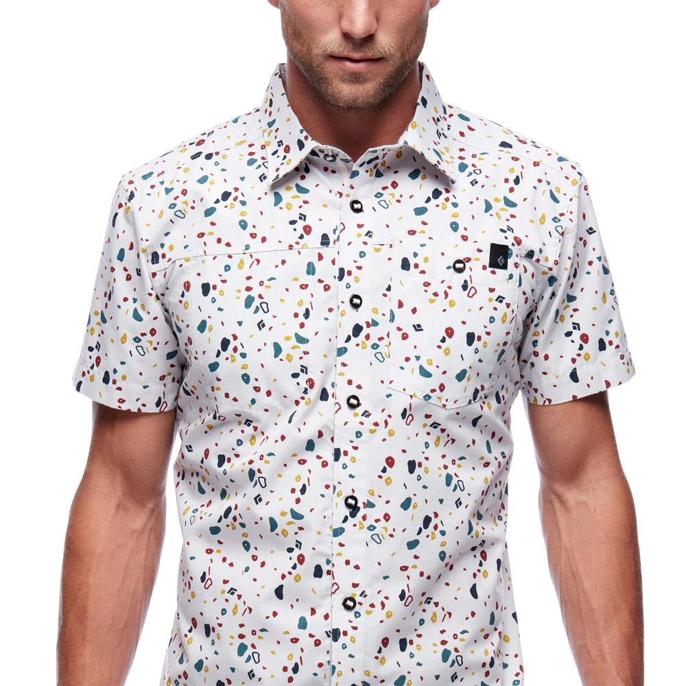 Chemise Black Diamond Men Solution SS Birch-Gym Hold Print