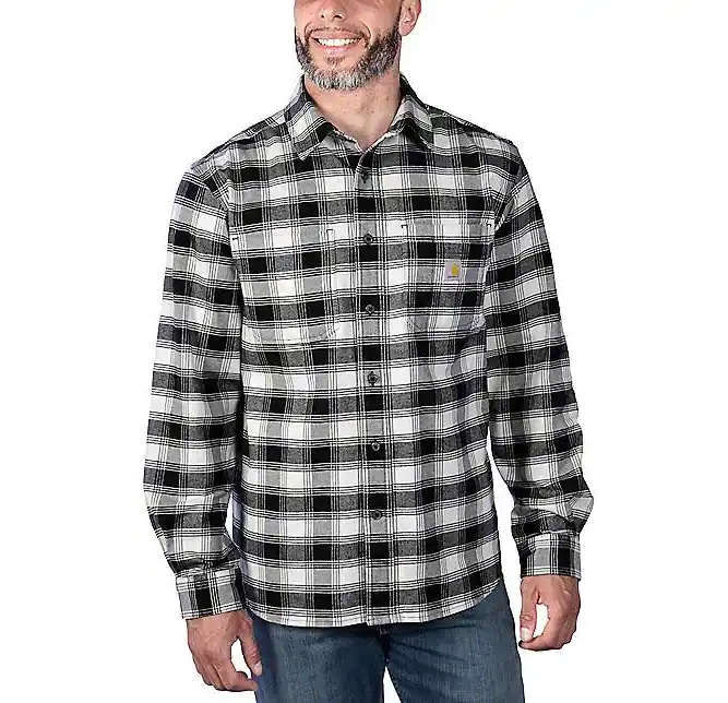 Chemise Carhartt Homme Flanelle L/S Plaid Malt