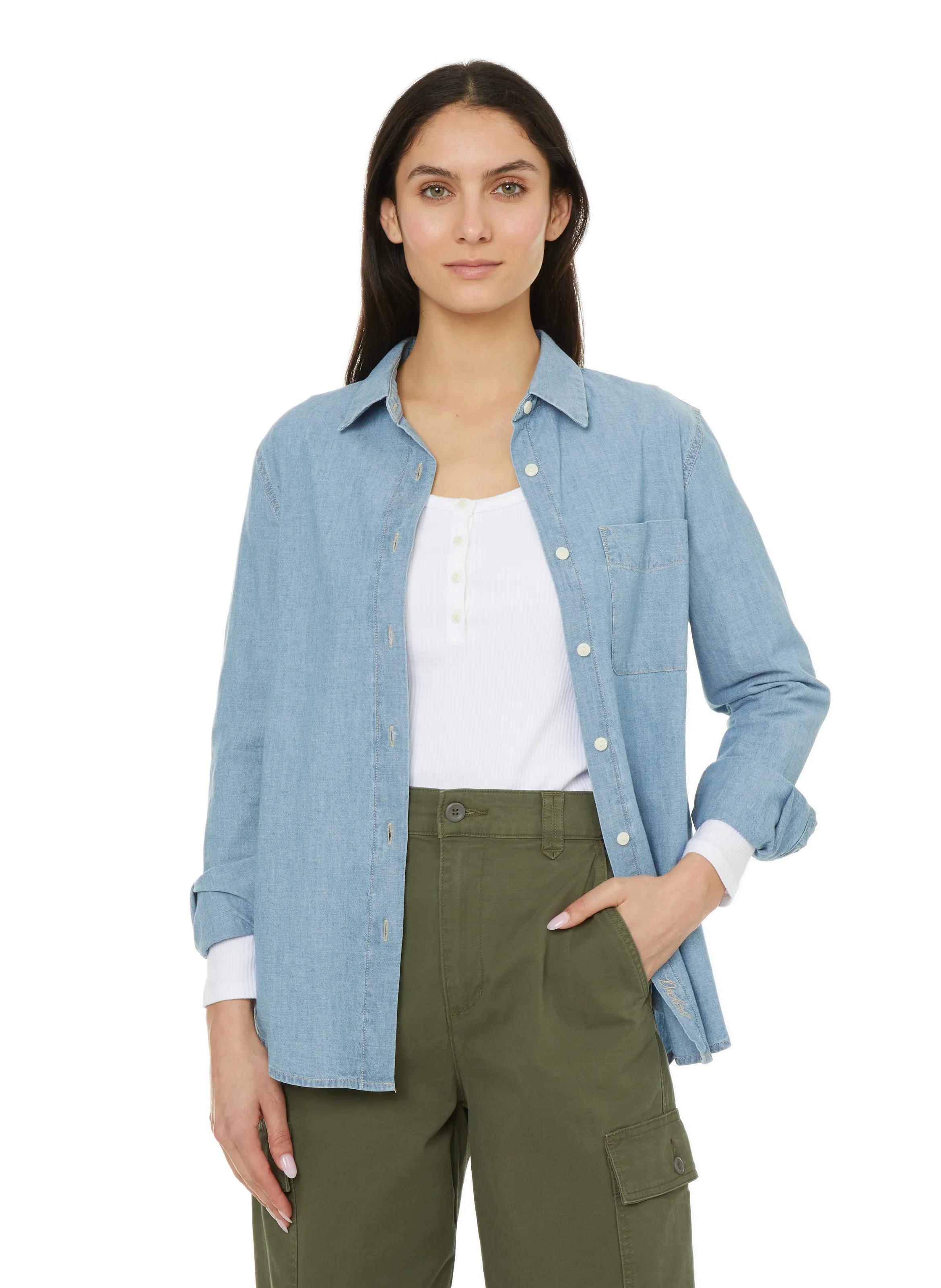 CHEMISE DENIM EN COTON - DOCKERS pour FEMME | Printemps