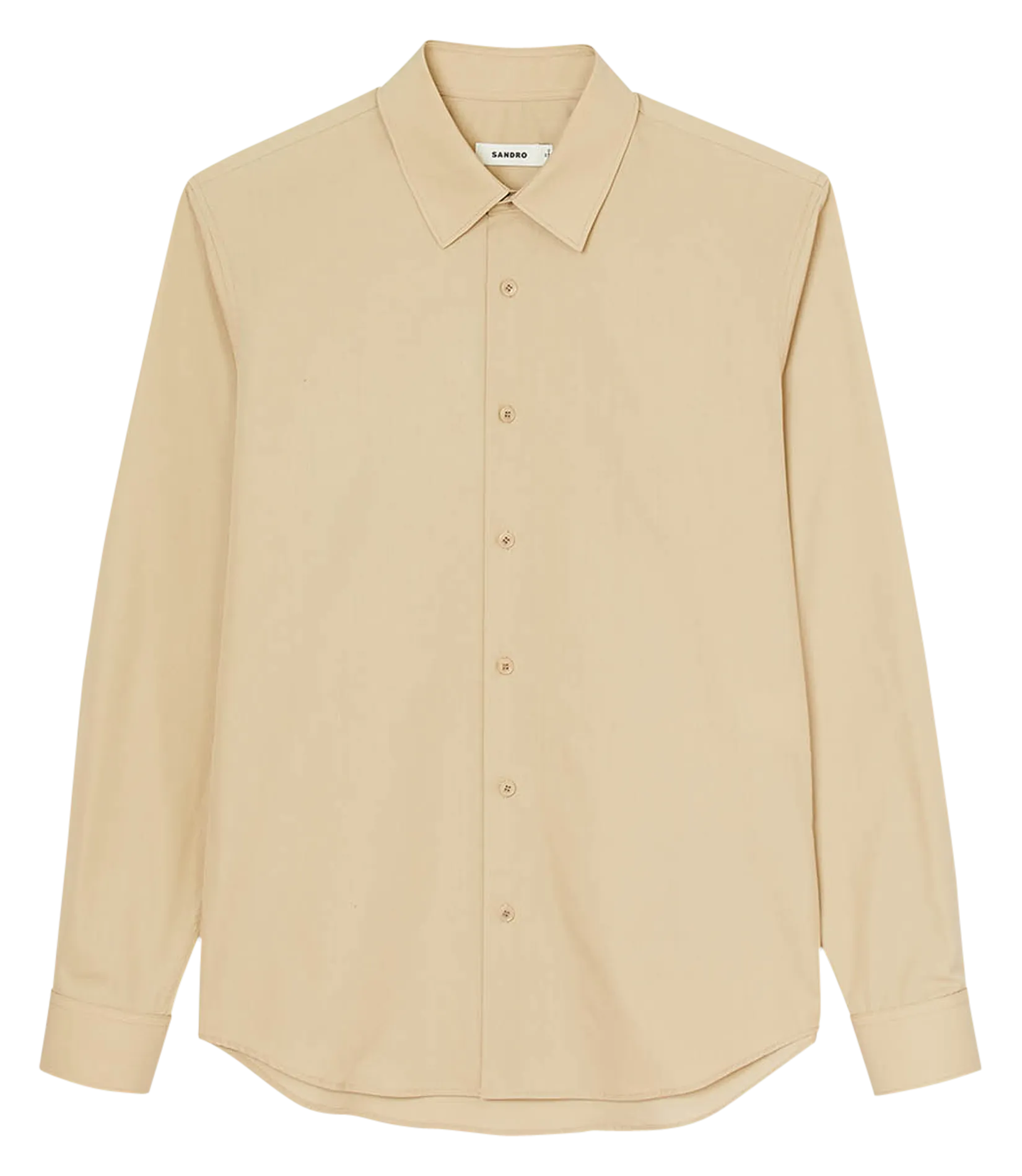 CHEMISE DROITE COL CLASSIQUE EN COTON - SANDRO pour HOMME | Printemps