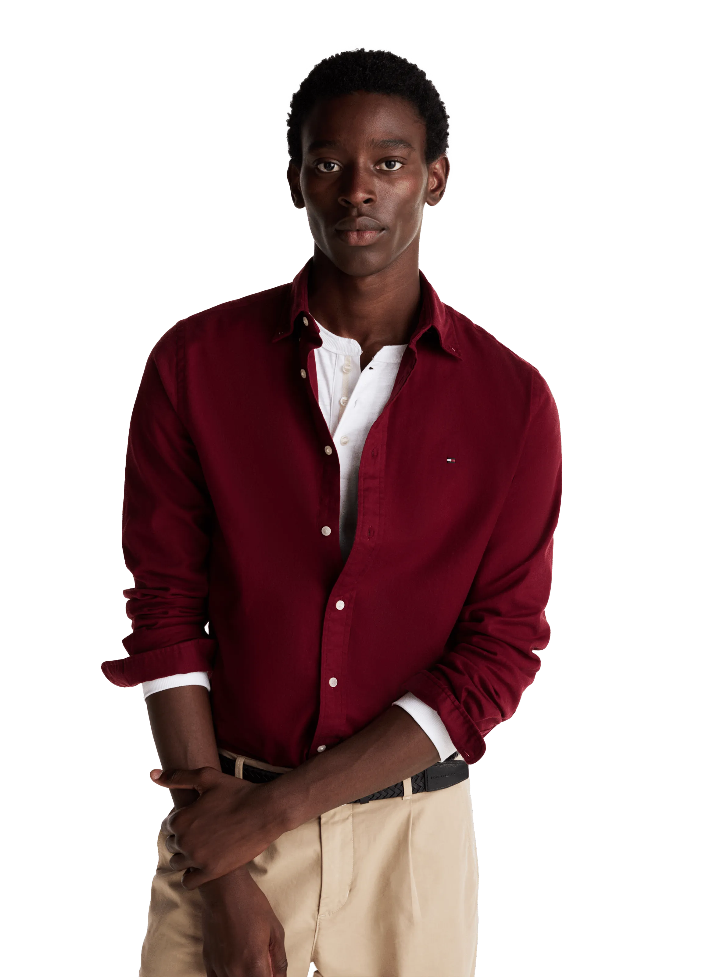 CHEMISE DROITE EN COTON - TOMMY HILFIGER pour HOMME | Printemps