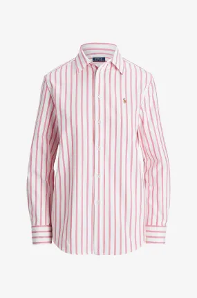 Chemise décontractée rayée en coton Oxford