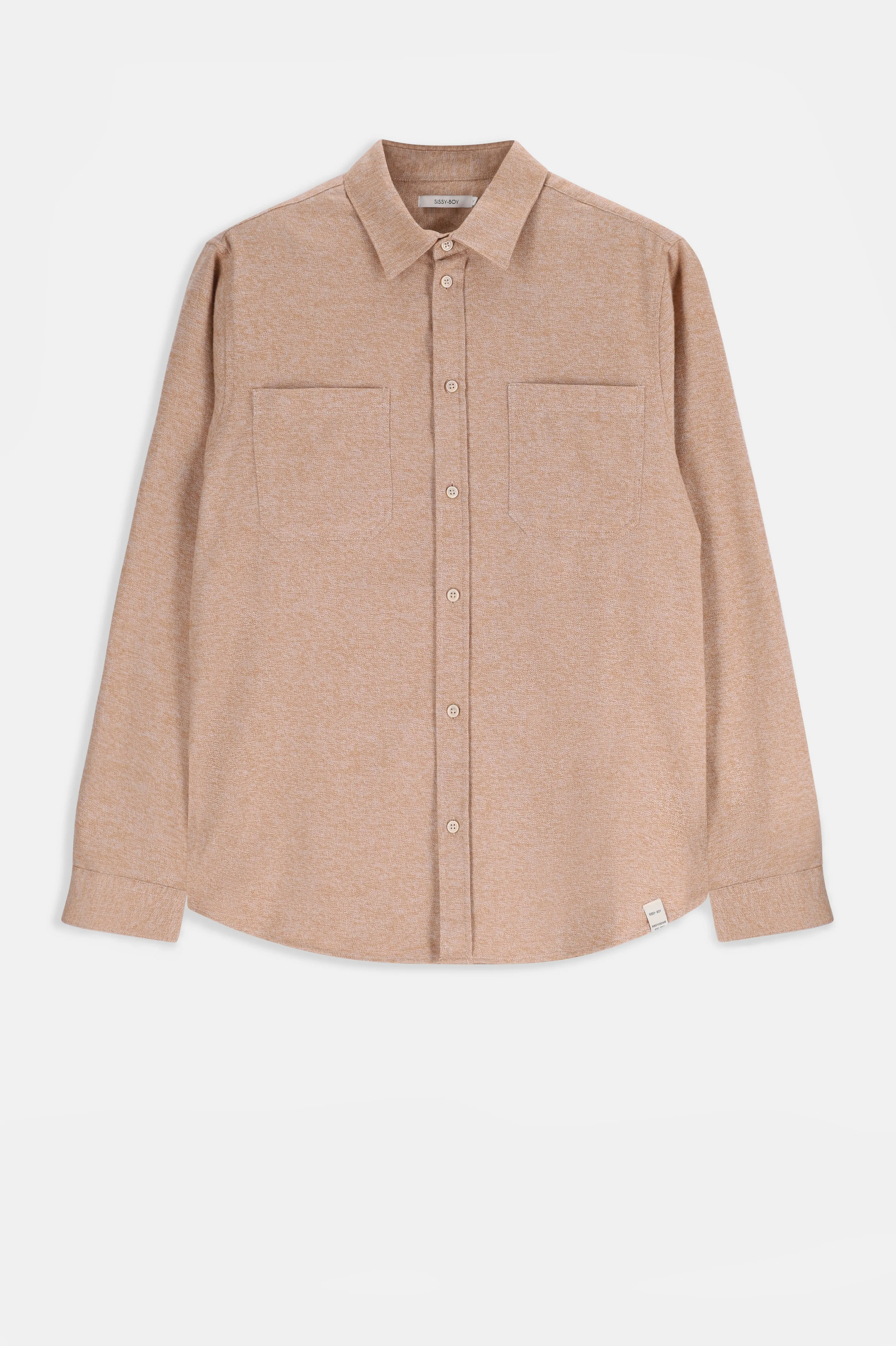 Chemise en coton - marron clair