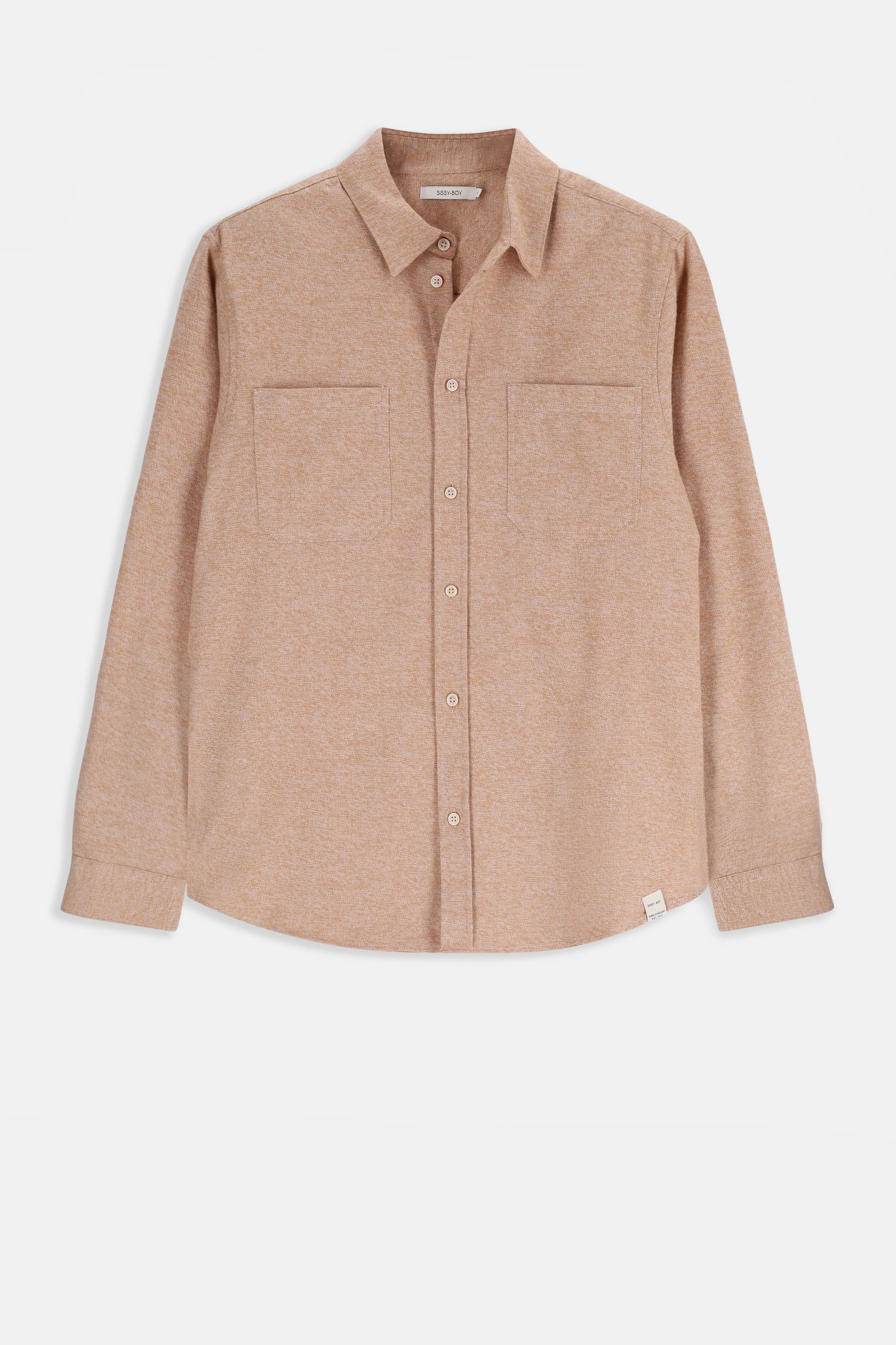 Chemise en coton - marron clair