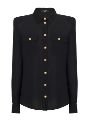 CHEMISE EN CRêPE DE CHINE - BALMAIN pour FEMME | Printemps