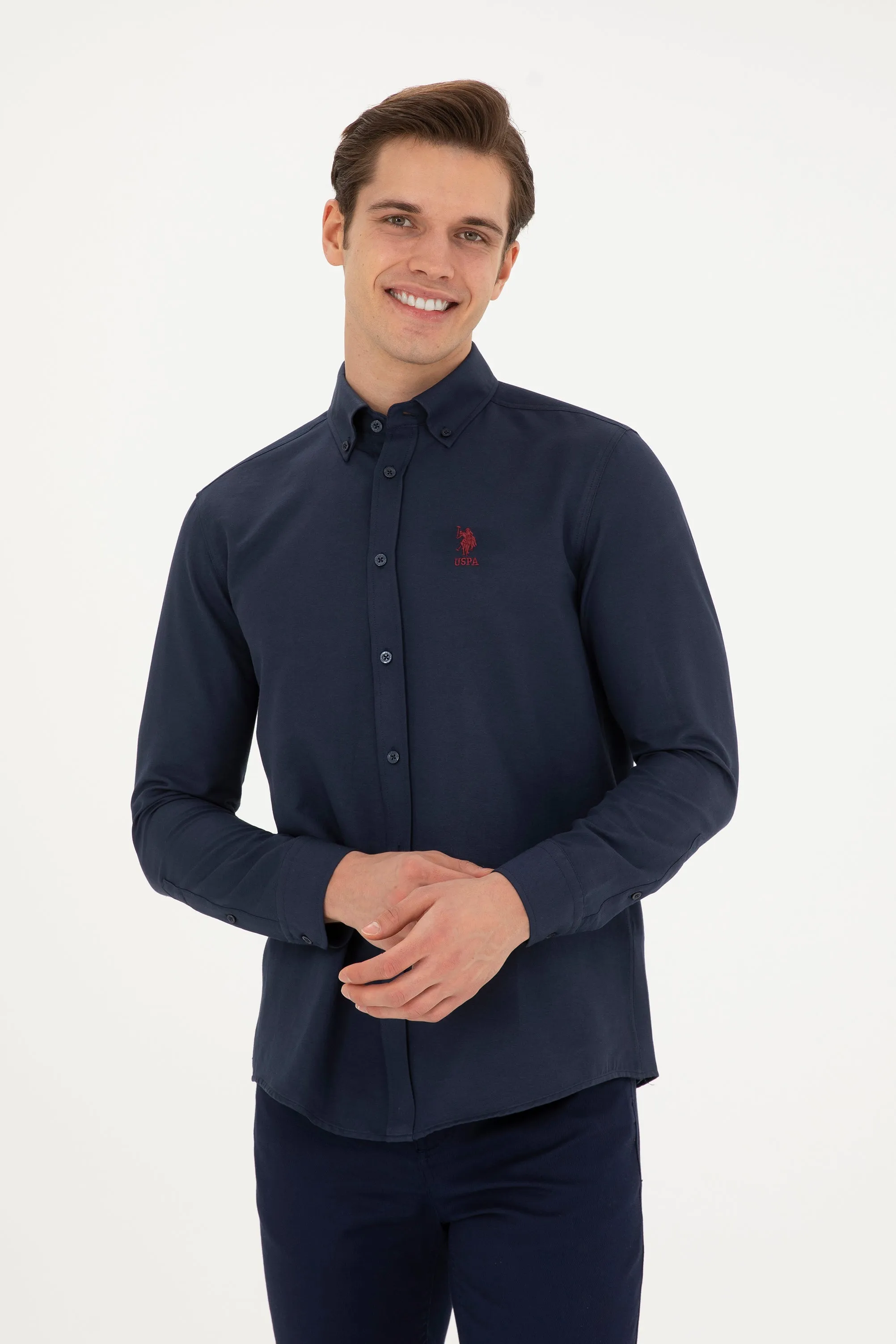 CHEMISE GOXREG024Y NAVY BLUE POUR HOMME-1829634VR033