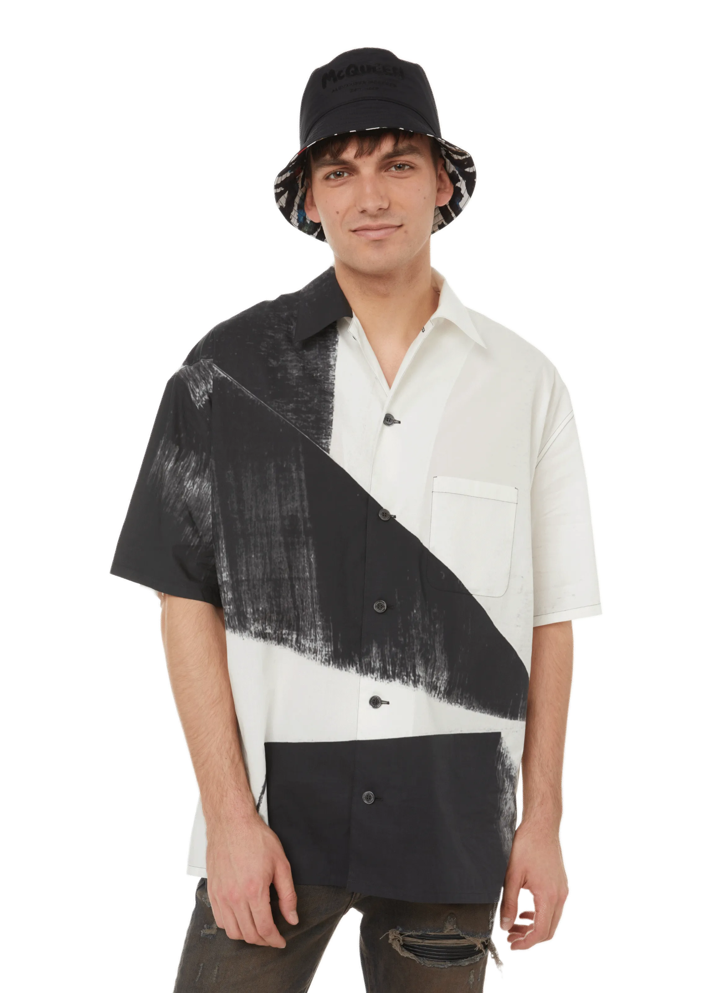 CHEMISE HAWAïENNE EN COTON - ALEXANDER MCQUEEN pour HOMME | Printemps