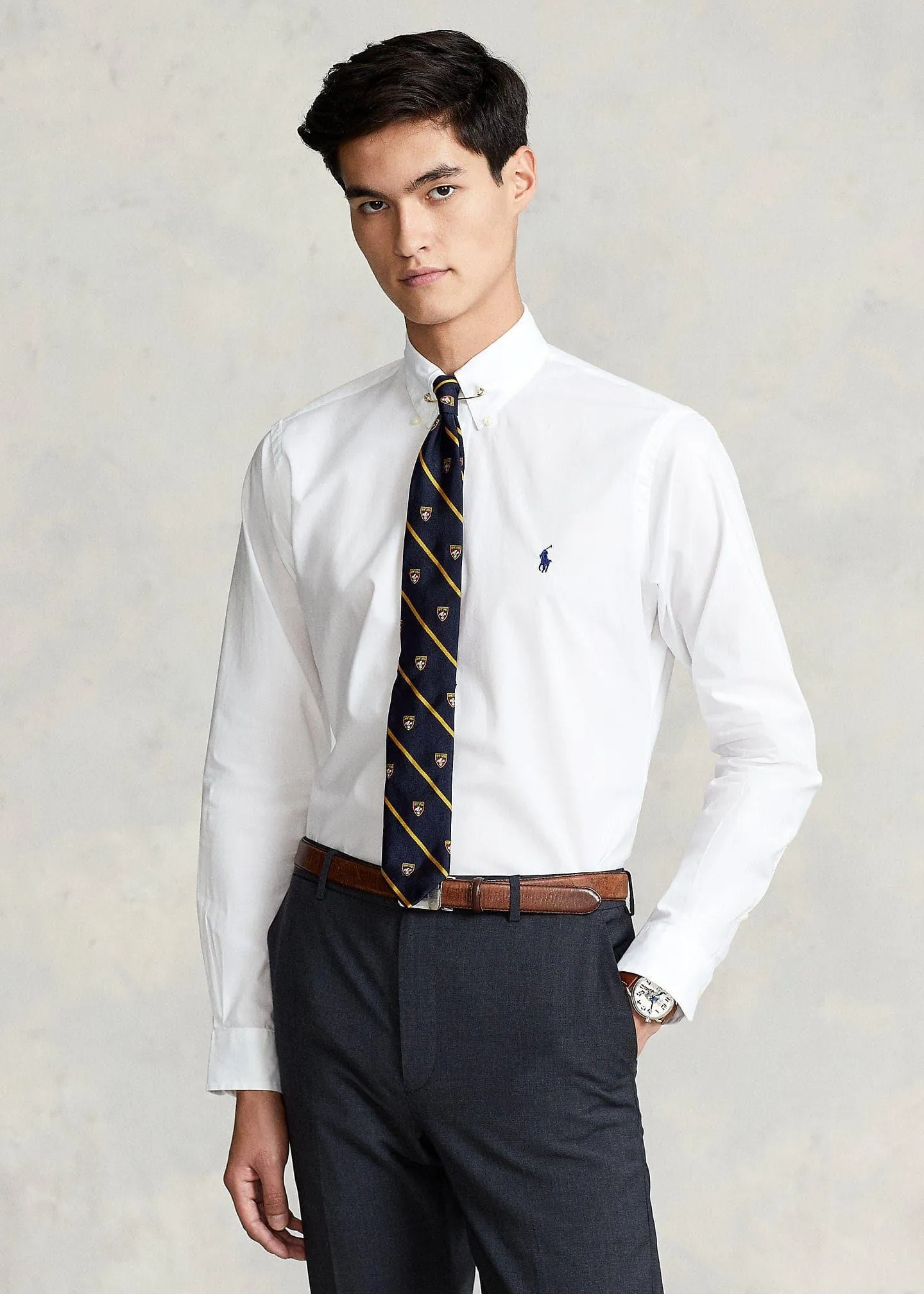 Chemise popplin oxford blanche