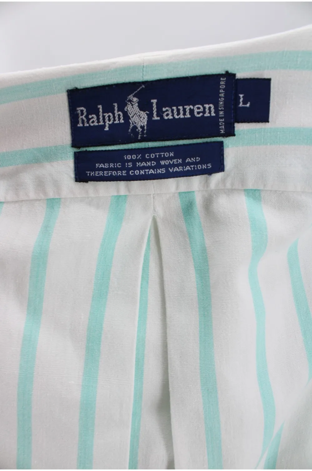 Chemise Ralph Lauren blanche / Vêtement d'occasion vintage friperie