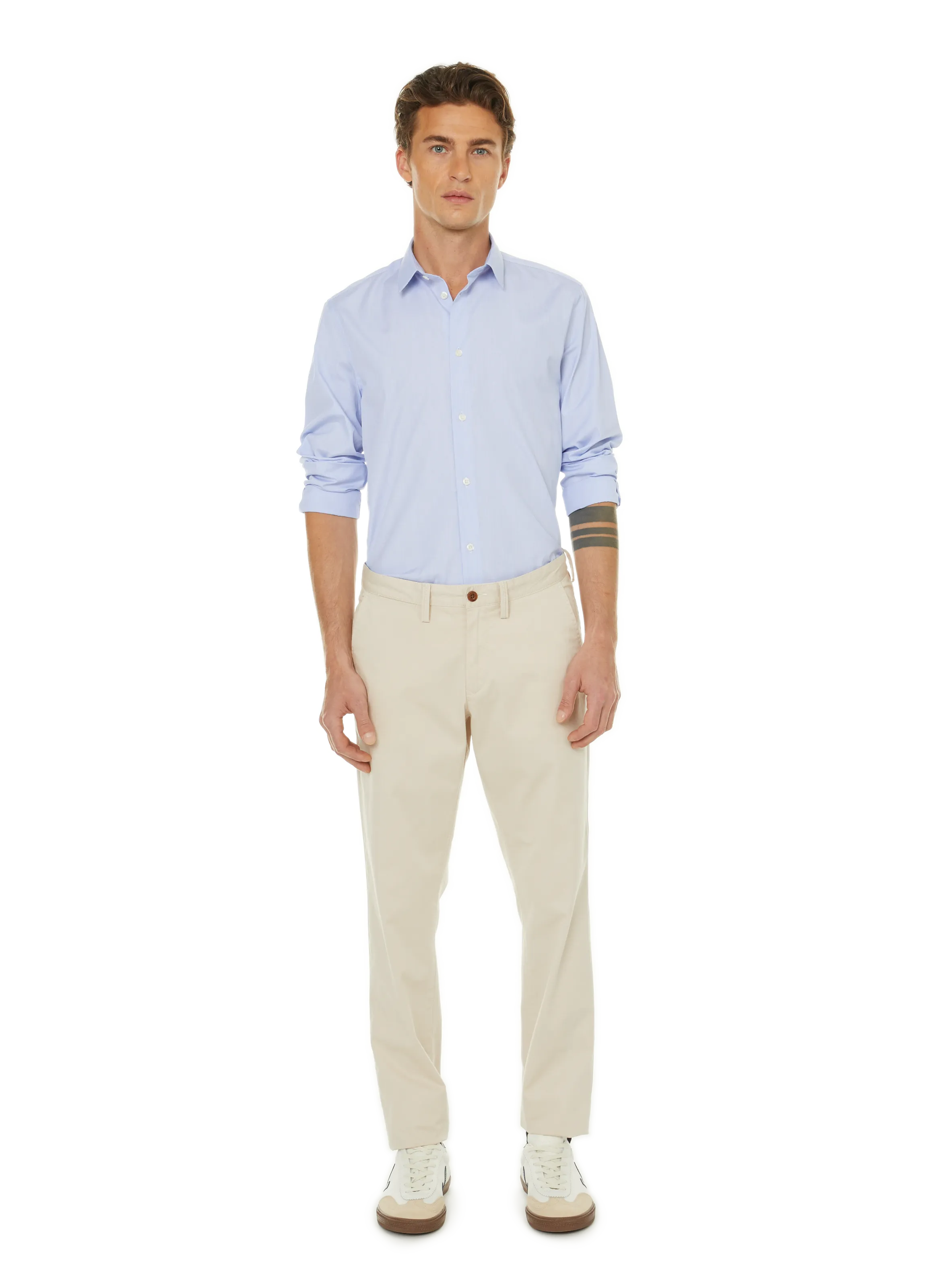 CHEMISE RAYéE EN COTON - AU PRINTEMPS PARIS pour HOMME | Printemps