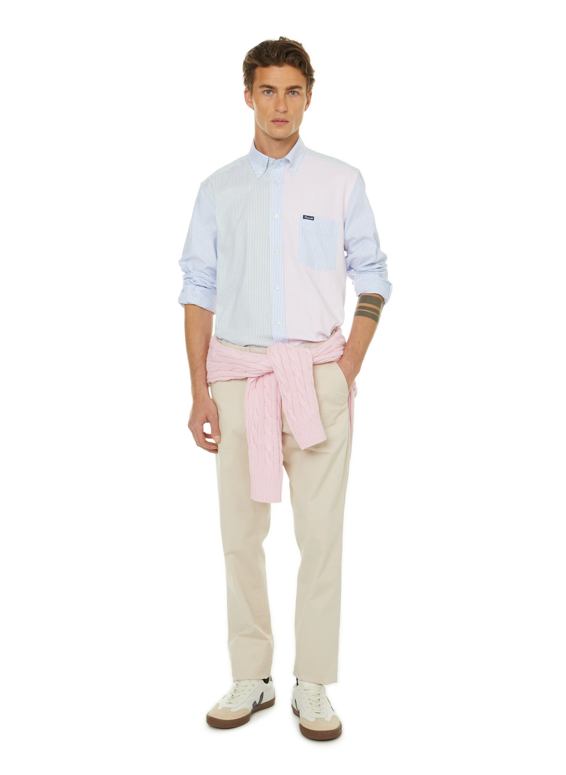 CHEMISE RAYéE EN COTON - AU PRINTEMPS PARIS pour HOMME | Printemps