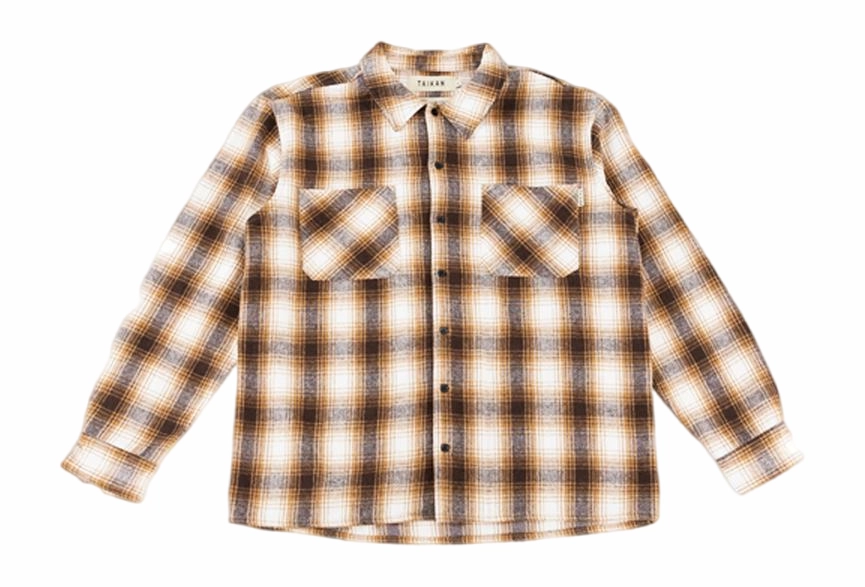 Chemise Taikan Unisexe Heavyweight Plaid Brown