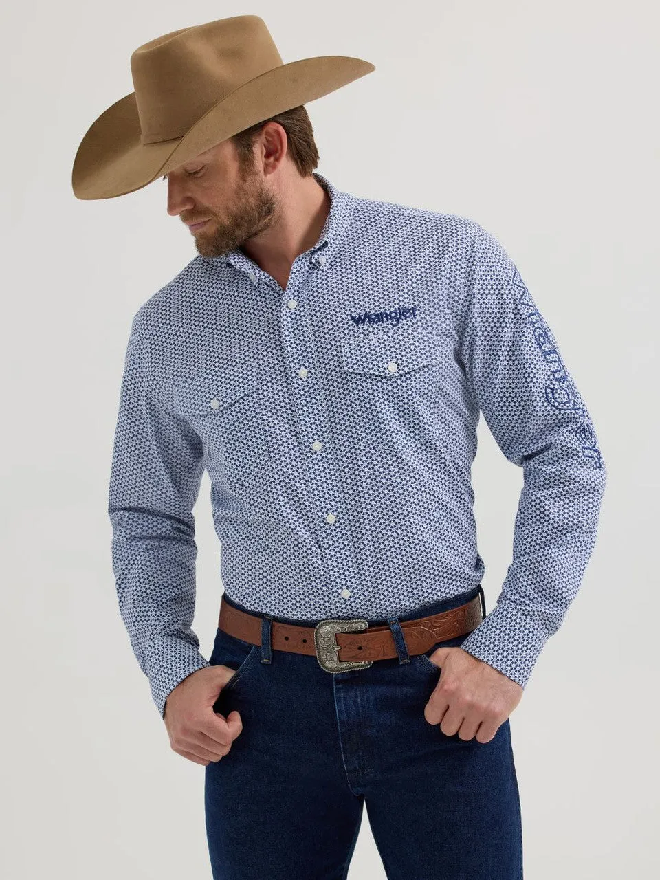 Chemise Wrangler Logo