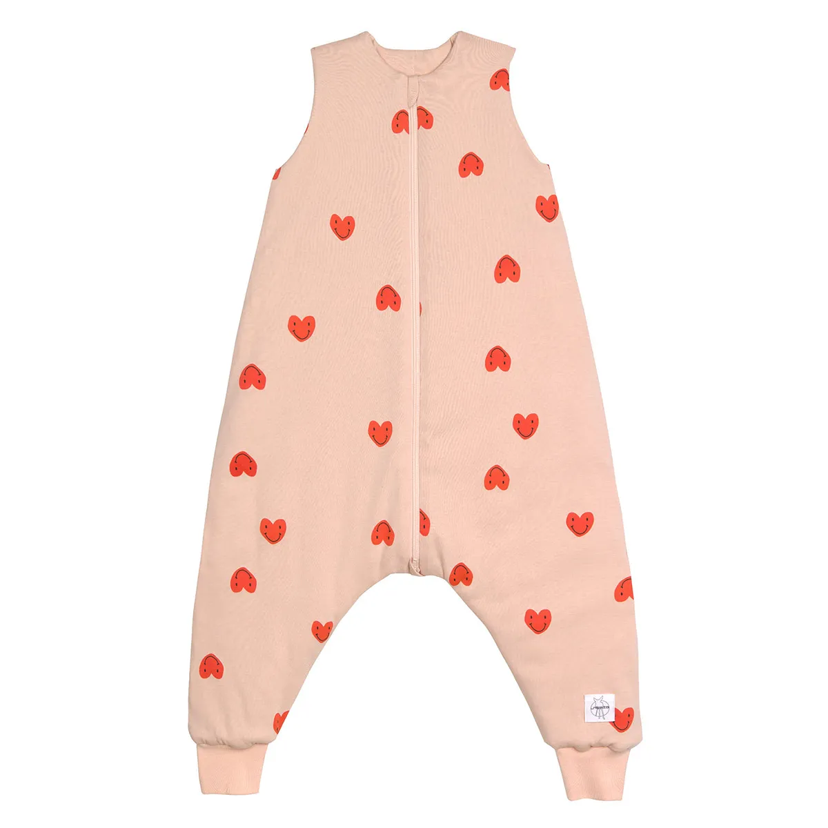 Combinaison pour Dormir Coeur Rose Pêche - 2/4 Ans