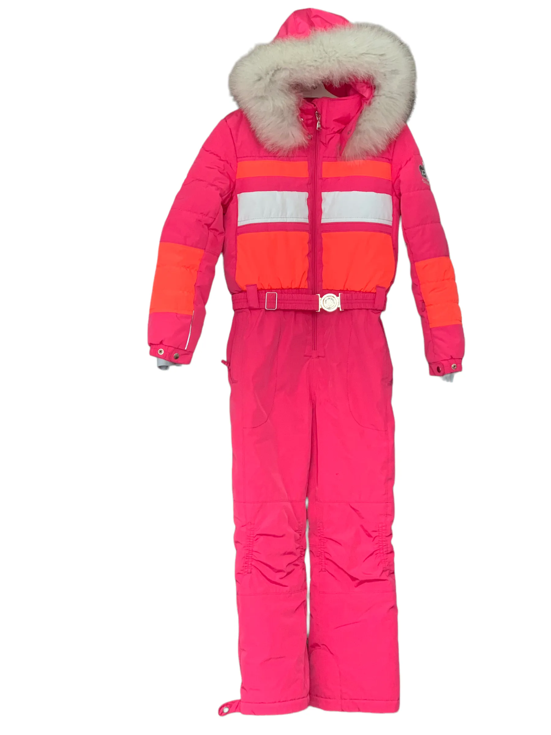 Combinaison ski fushia Poivre Blanc 10 ans