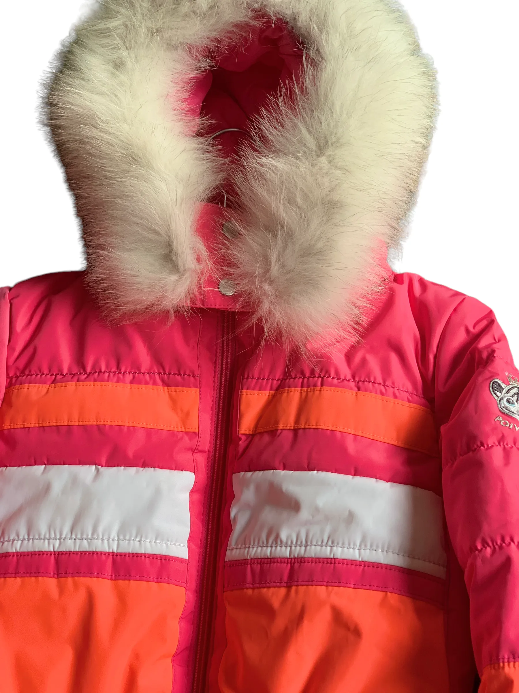 Combinaison ski fushia Poivre Blanc 10 ans