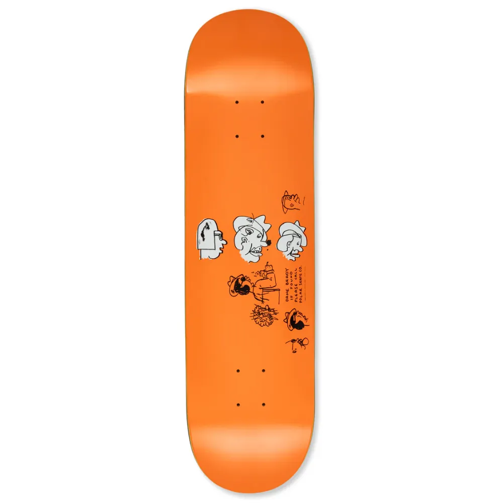 Dane Brady Mia Orange 8.5 (en anglais) Skateboard Deck