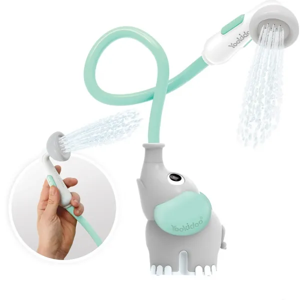 Douchette de bain éléphant Turquoise